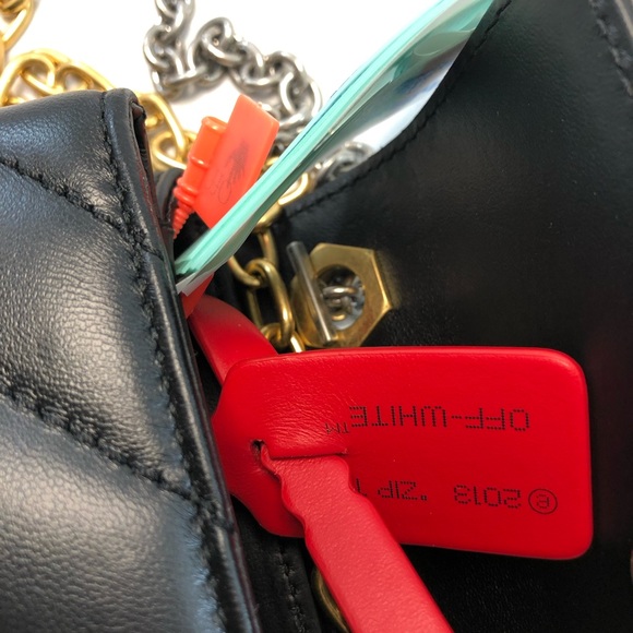 OFF WHITE Jackhammer 17 Quilted Leather Bag - Picture 10 of 15